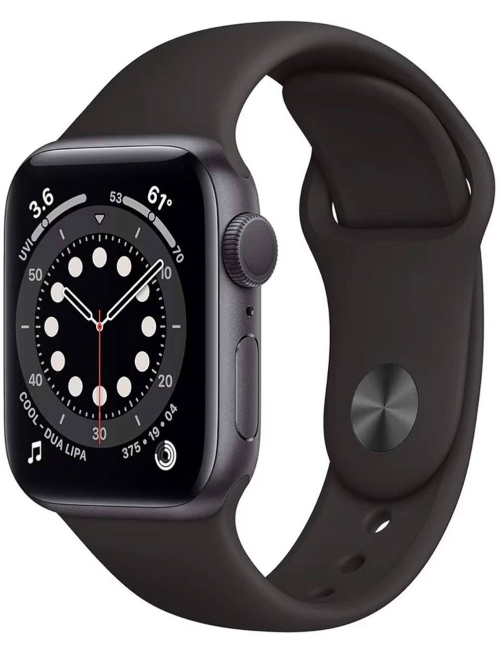 Apple Watch (Graphite) with Black Sport Band